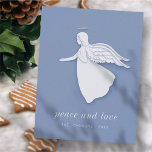 Cartes Pour Fêtes Annuelles Moderne Simple Angle de Noël<br><div class="desc">Design est composé de Moderne Simple Angel de Noël avec un halo et des ailes. Disponible ici : http://www.zazzle.com/store/selectpartysupplies</div>