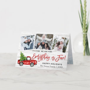 Cartes Pour Fêtes Annuelles Moderne Tout est fin Noël 3 Photo