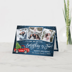 Cartes Pour Fêtes Annuelles Moderne Tout est fin Noël 3 Photo