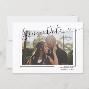 Cartes Pour Fêtes Annuelles Modifier Le Mariage De Photo De La Typographie Dat