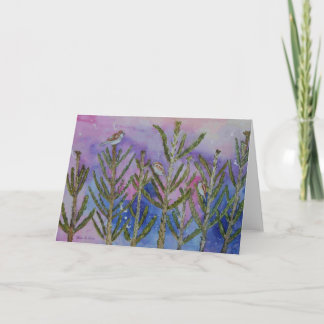 Cartes Pour Fêtes Annuelles Moineaux dans les arbres