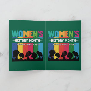 Cartes Pour Fêtes Annuelles Mois de l'histoire des femmes – Célébrer la force