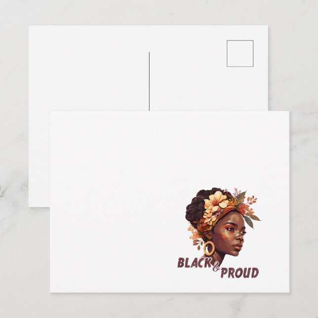 Cartes Pour Fêtes Annuelles Mois de l'histoire des Noirs (Devant / Derrière)