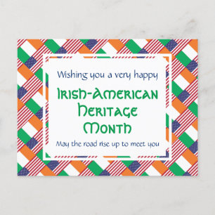 CARTES POUR FÊTES ANNUELLES MOIS DU PATRIMOINE IRLANDAIS-AMÉRICAIN