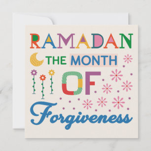 Cartes Pour Fêtes Annuelles Mois Du Ramadan Du Pardon