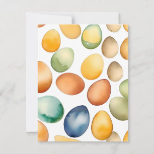 Cartes Pour Fêtes Annuelles Mois national de l'œuf janvier D - Aquarelles
