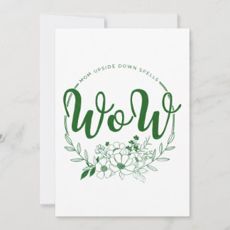 Cartes Pour Fêtes Annuelles MOM à l'envers sort WOW !