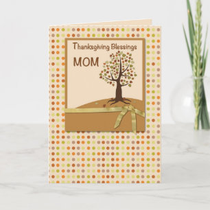 Cartes Pour Fêtes Annuelles MOM, Bénédiction de Thanksgiving, Pois