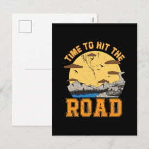 Cartes Pour Fêtes Annuelles Moment de prendre la route