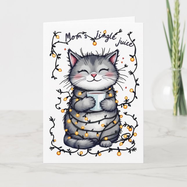 Cartes Pour Fêtes Annuelles Mom's Jingle Juice  (Devant)