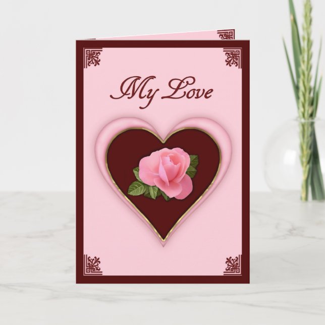 Cartes Pour Fêtes Annuelles Mon amour (Devant)