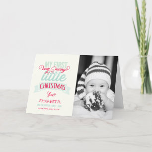 Cartes Pour Fêtes Annuelles Mon bébé est très joli petit Noël mignonne Photo