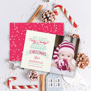 Cartes Pour Fêtes Annuelles Mon bébé est très joli petit Noël mignonne Photo