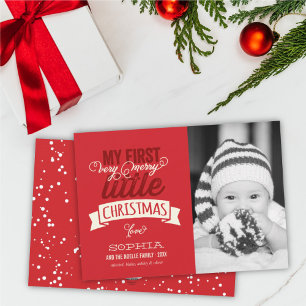 Cartes Pour Fêtes Annuelles Mon bébé est très joli petit Noël mignonne Photo