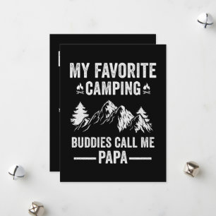 Cartes Pour Fêtes Annuelles Mon Camping Préféré - Les Potes M'appellent Papa