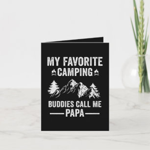 Cartes Pour Fêtes Annuelles Mon Camping Préféré - Les Potes M'appellent Papa