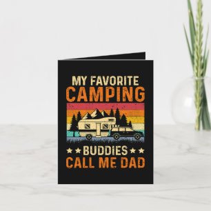 Cartes Pour Fêtes Annuelles Mon Camping Préféré - Les Potes M'appellent Papa