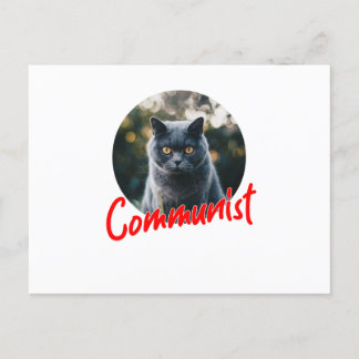 Cartes Pour Fêtes Annuelles Mon chat est communiste