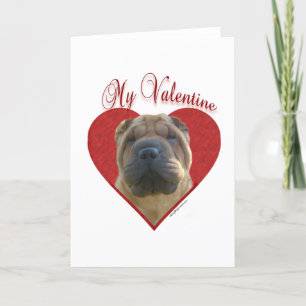 Cartes Pour Fêtes Annuelles Mon chinois Shar-Pei Valentine