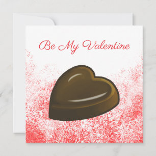 Cartes Pour Fêtes Annuelles Mon cœur en chocolat de la Saint-Valentin