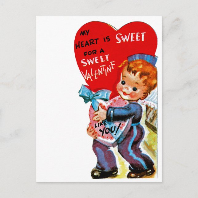 Cartes Pour Fêtes Annuelles Mon coeur est doux pour une Saint Valentin douce c (Devant)