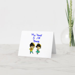 Cartes Pour Fêtes Annuelles Mon cœur est tout à toi Meilleur couple d'amoureux