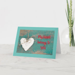 CARTES POUR FÊTES ANNUELLES MON COEUR (&RESTE DE MON CORPS) APPARTIENT À **VOU