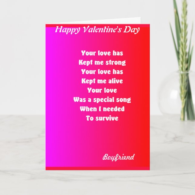 Cartes Pour Fêtes Annuelles mon copain valentine's day salueting cards (Devant)