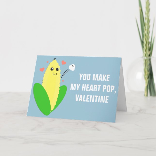 Cartes Pour Fêtes Annuelles Mon Corny Valentine (Devant)