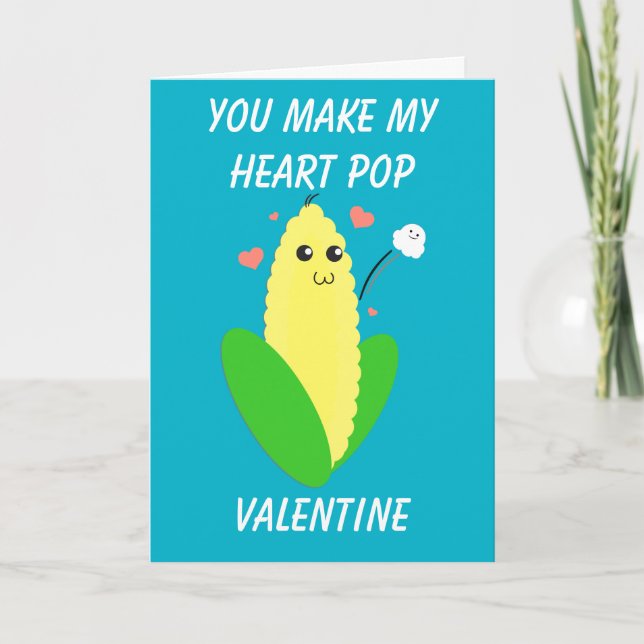 Cartes Pour Fêtes Annuelles Mon Corny Valentine (Devant)