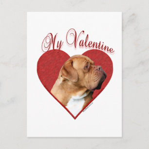 Cartes Pour Fêtes Annuelles Mon Dogue de Bordeaux Valentine