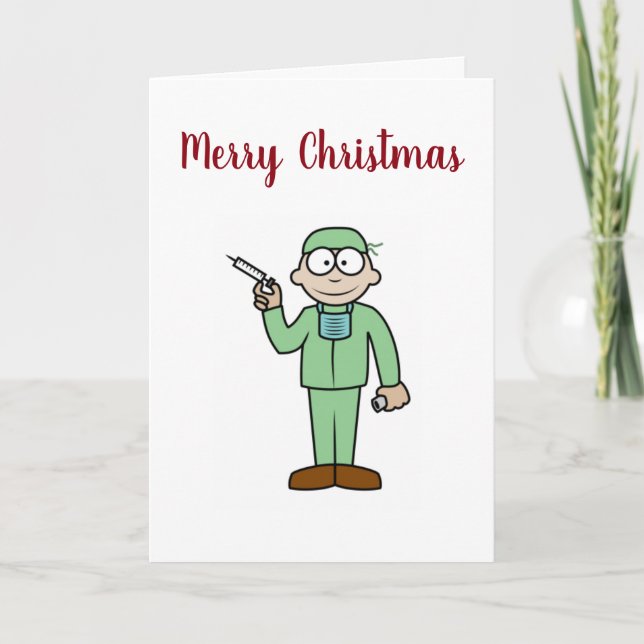 CARTES POUR FÊTES ANNUELLES ***MON MÉDECIN PRÉFÉRÉ** À NOËL (Devant)