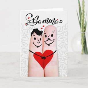 Cartes Pour Fêtes Annuelles Mon partenaire gay pour la Saint-Valentin Doigt Co