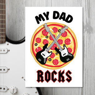 Cartes Pour Fêtes Annuelles Mon père déchire pizza drôle pour la fête des père