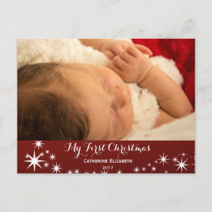 Cartes Pour Fêtes Annuelles Mon premier Noël - Baby First Christmas Photo