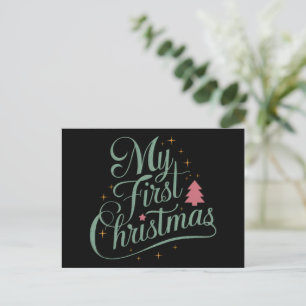 Cartes Pour Fêtes Annuelles Mon premier Noël de famille jumeler Noël Noël Nouv