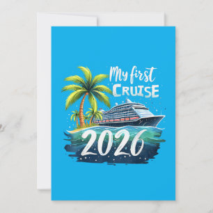 Cartes Pour Fêtes Annuelles Mon Premier Voyage en Mer 2026