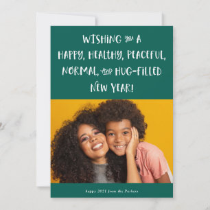 Cartes Pour Fêtes Annuelles Mon souhait pour 2021   Photo Green Bonne année
