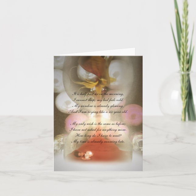 Cartes Pour Fêtes Annuelles Mon temps est déjà en retard (Devant)