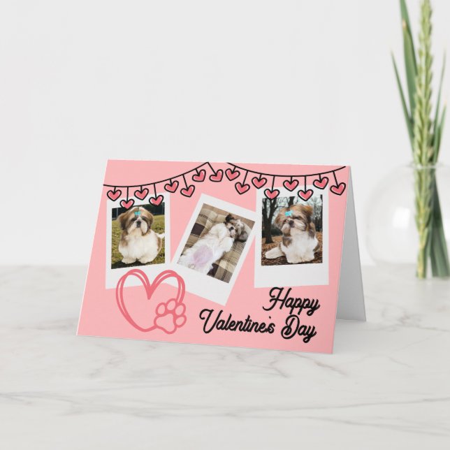 Cartes Pour Fêtes Annuelles Mon Valentin a des pattes (Devant)