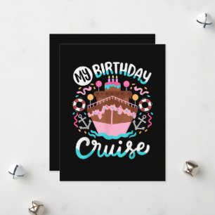 Cartes Pour Fêtes Annuelles Mon voyage en croisière pour mon anniversaire