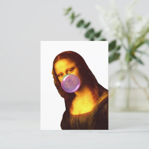 Cartes Pour Fêtes Annuelles Mona Lisa Chauffage gomme Bulle