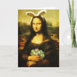 Cartes Pour Fêtes Annuelles Mona Lisa, Le Lapin De Pâques