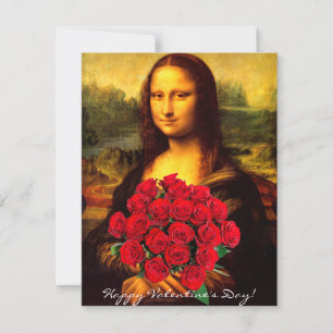 Cartes Pour Fêtes Annuelles Mona Lisa Saint Valentin