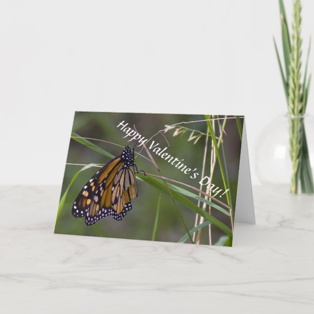 Cartes Pour Fêtes Annuelles Monarch Butterfly Valentine (Devant)