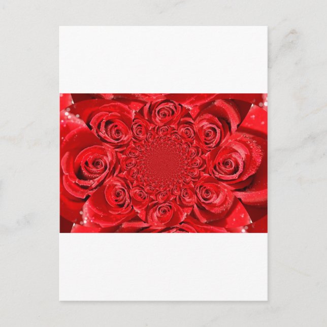 Cartes Pour Fêtes Annuelles Monde de couleur rose : Imaginaire floral (Devant)