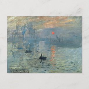 Cartes Pour Fêtes Annuelles Monet Impression Sunrise Soleil Levant Peinture Le
