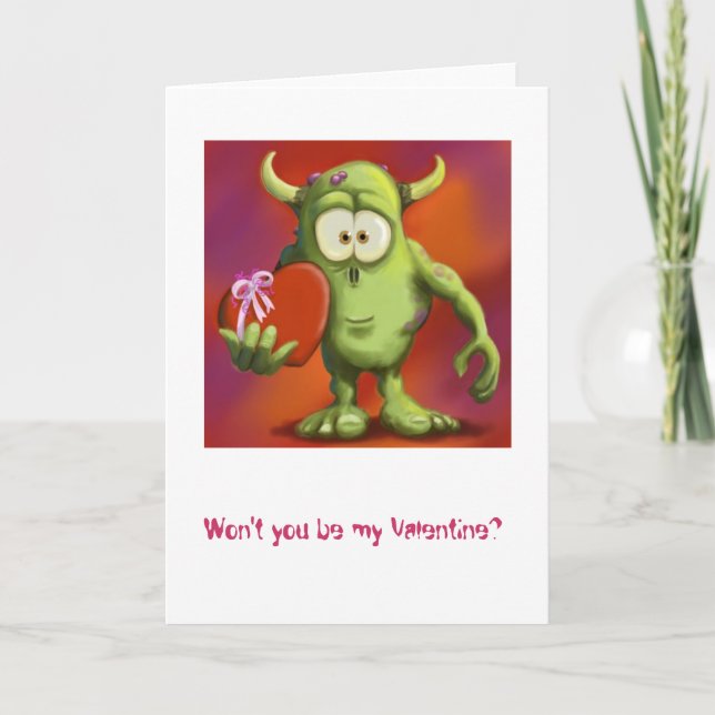Cartes Pour Fêtes Annuelles Monster Love (Devant)