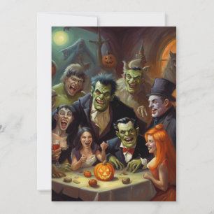 Cartes Pour Fêtes Annuelles Monster Mash, Horreur, Joyeux Halloween
