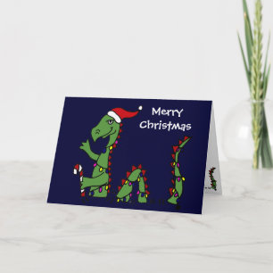 Cartes Pour Fêtes Annuelles Monstre drôle de Loch Ness dans Noël de casquette